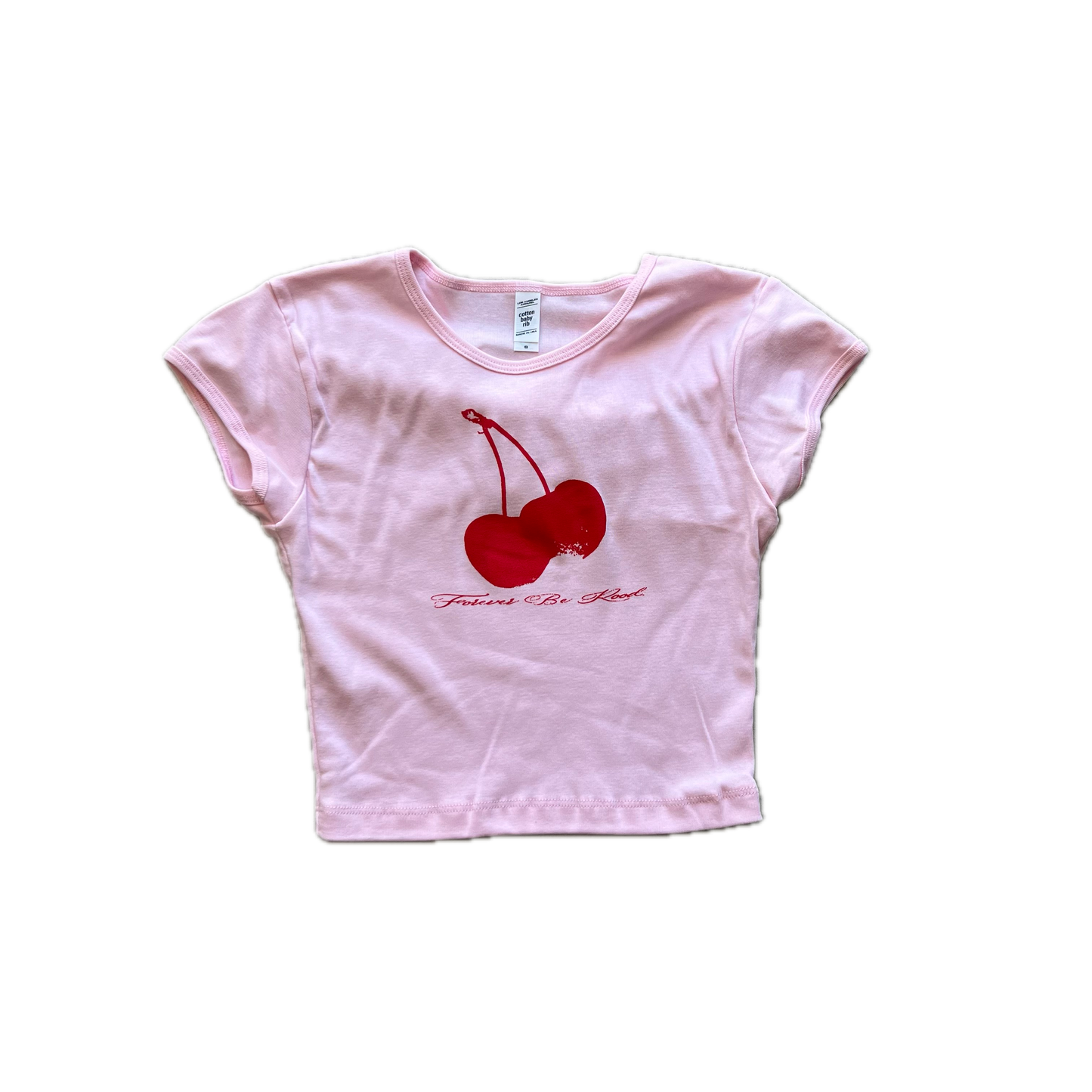 CHERRY BABY TEE PINK