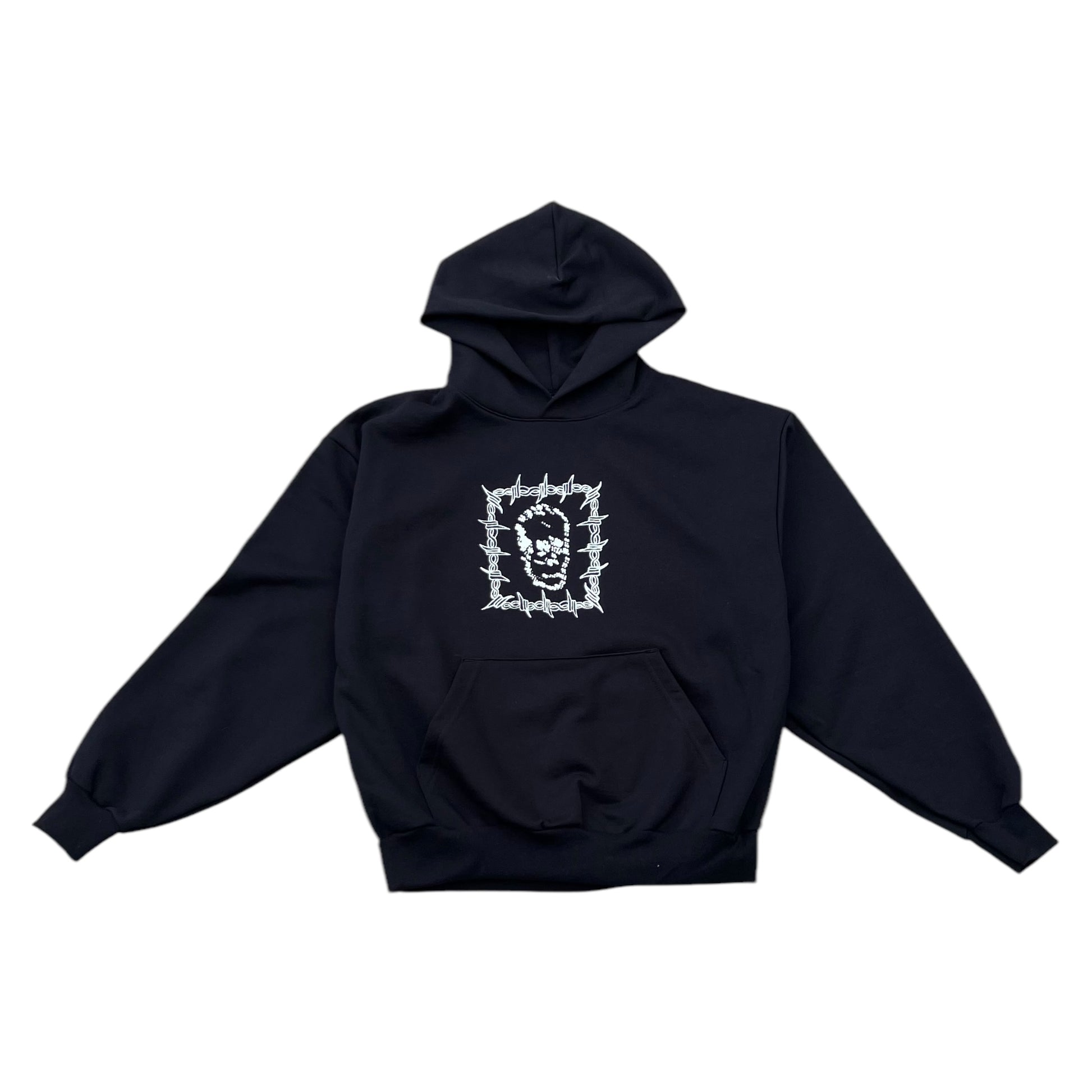 LOST HOODIE BLACK FRONT 