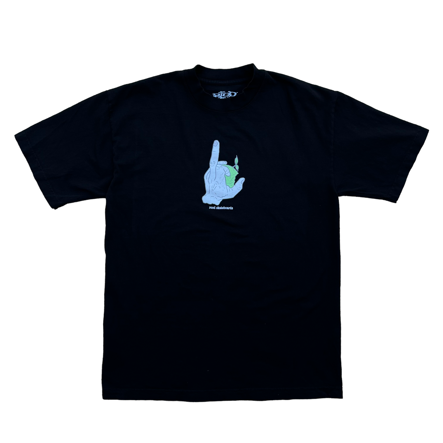 APPLE FINGER TEE (BLACK)